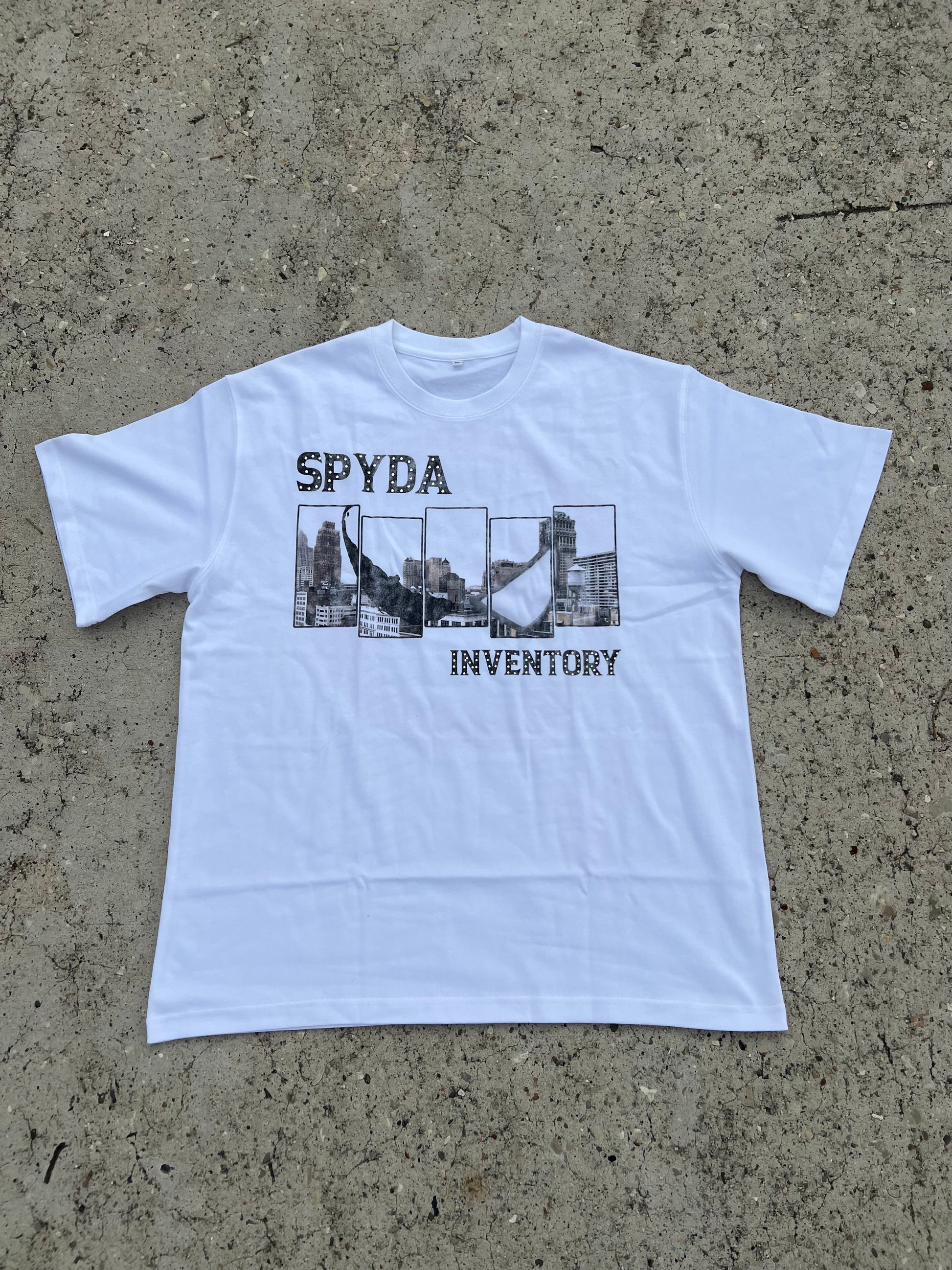 WHITE 'SPYDA' TEE